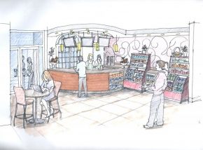 Coffee shop by Toby Gonzales