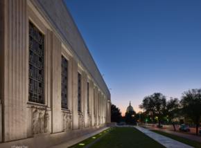 MTFA's conservation work on the Folger Library Exterior photo