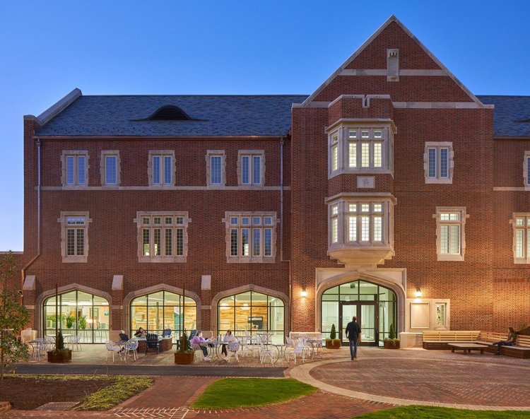 Exterior of the University of Richmond Basketball Practice Facility and Well-Being Center 