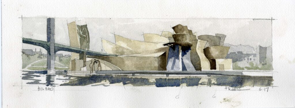 Tom Kerns Watercolor - Bilbao